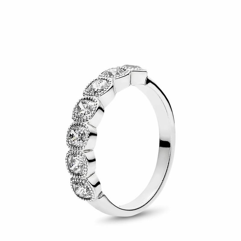 Pandora AlluStackable Ring Cushion Stackable Ring Silver Egypt VR0798421